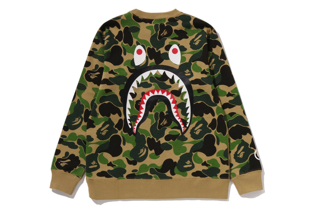 ABC CAMO SHARK CREWNECK SWEATSHIRT | bape.com