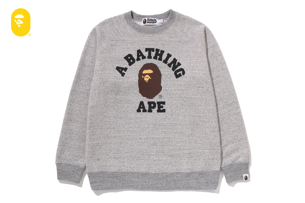 COLLEGE RELAXED FIT CREWNECK SWEATSHIRT | bape.com