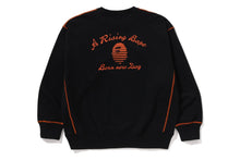 A RISING BAPE RELAXED FIT CREWNECK SWEATSHIRT