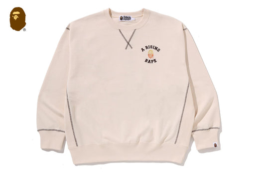 A RISING BAPE RELAXED FIT CREWNECK SWEATSHIRT | bape.com