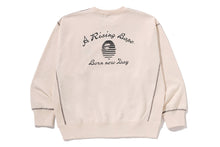 A RISING BAPE RELAXED FIT CREWNECK SWEATSHIRT
