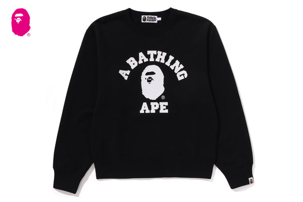 COLLEGE CREWNECK SWEATSHIRT | bape.com