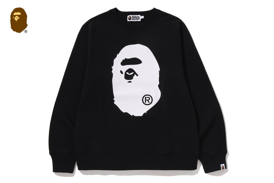 BIG APE HEAD CREWNECK SWEATSHIRT | bape.com
