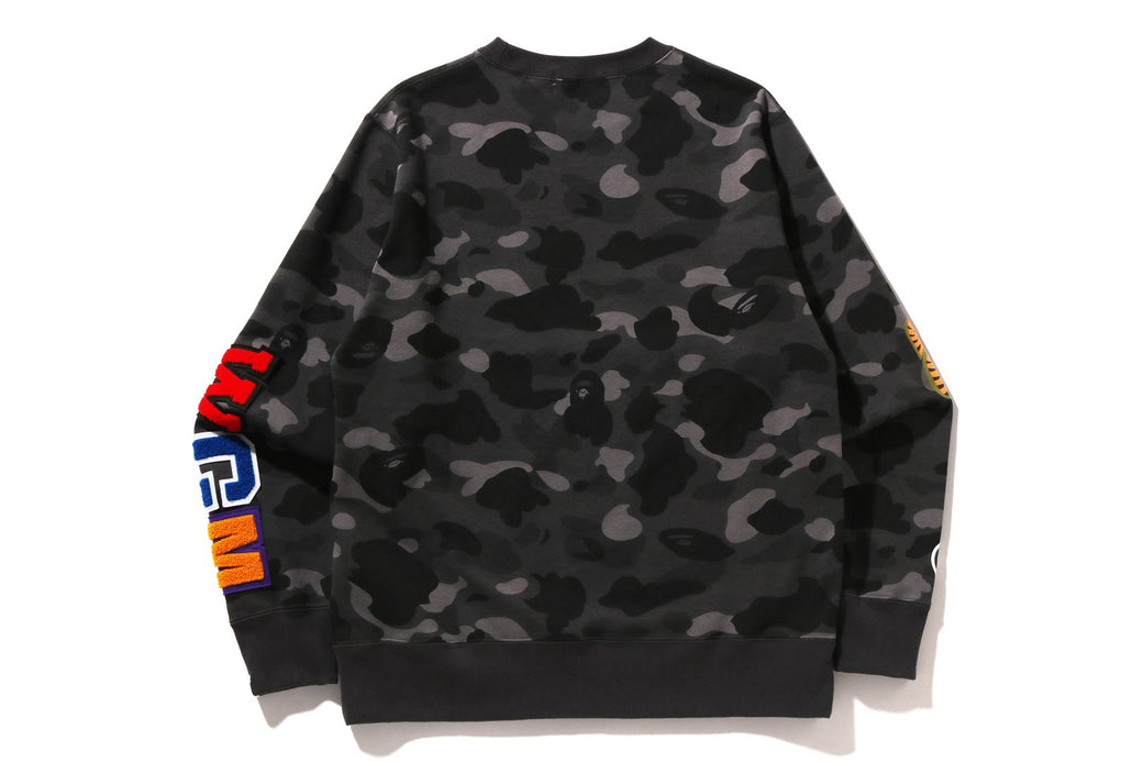 ゆ*！様 BAPE カモフラージュ シャークスウェットSサイズ！【美品】 COLOR CAMO SHARK CREWNECK SWEATSHIRT | bape.com