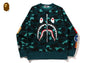 COLOR CAMO SHARK CREWNECK SWEATSHIRT