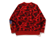 COLOR CAMO SHARK CREWNECK SWEATSHIRT