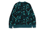 COLOR CAMO COLLEGE CREWNECK SWEATSHIRT
