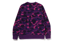 COLOR CAMO COLLEGE CREWNECK SWEATSHIRT