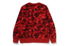 COLOR CAMO COLLEGE CREWNECK SWEATSHIRT