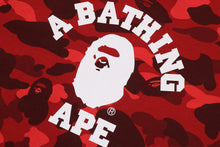 COLOR CAMO COLLEGE CREWNECK SWEATSHIRT