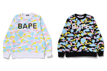 NEW MULTI CAMO RHINESTONE REGULAR FIT CREWNECK SWEATSHIRT