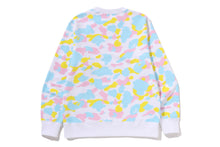 NEW MULTI CAMO RHINESTONE REGULAR FIT CREWNECK SWEATSHIRT