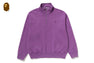 GARMENT DYE ONE POINT HALF ZIP RELAXED FIT CREWNECK SWEATSHIRT