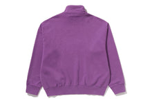 GARMENT DYE ONE POINT HALF ZIP RELAXED FIT CREWNECK SWEATSHIRT