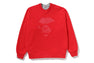 BAPE LOGO REVERSIBLE LOOSE FIT CREWNECK SWEATSHIR