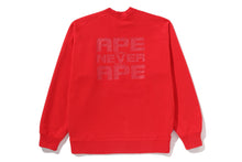 BAPE LOGO REVERSIBLE LOOSE FIT CREWNECK SWEATSHIR