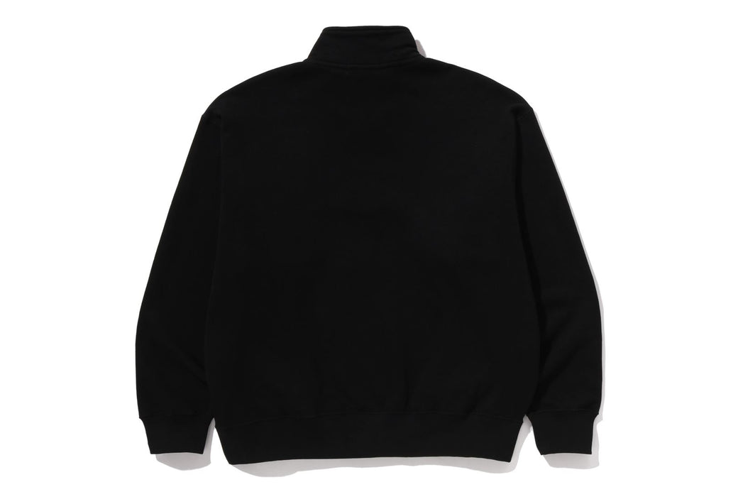 COLLEGE HALF ZIP RELAXED FIT CREWNECK SWEATSHIRT | bape.com