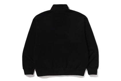 COLLEGE HALF ZIP RELAXED FIT CREWNECK SWEATSHIRT