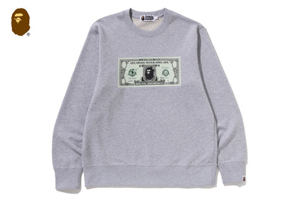 BANKNOTE RELAXED FIT CREWNECK SWEATSHIRT