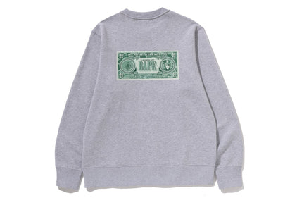 BANKNOTE RELAXED FIT CREWNECK SWEATSHIRT