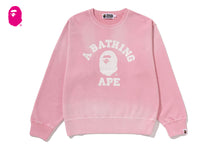 VINTAGE WASHED COLLEGE CREWNECK SWEATSHIRT