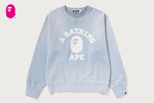 VINTAGE WASHED COLLEGE CREWNECK SWEATSHIRT