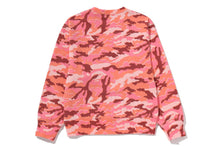 GLITCH WOODLAND CAMO BY BATHING APE CREWNECK SWEATSHIRT