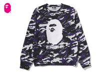 GLITCH WOODLAND CAMO BY BATHING APE CREWNECK SWEATSHIRT