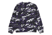 GLITCH WOODLAND CAMO BY BATHING APE CREWNECK SWEATSHIRT