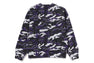 GLITCH WOODLAND CAMO BY BATHING APE CREWNECK SWEATSHIRT