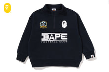 BAPE EMBROIDERY PATCH RELAXED FIT HALF ZIP SWEATSHIRT