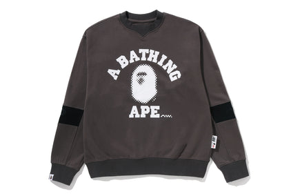 【 BAPE BY KAZUKI KURAISHI 】COLLEGE LOGO PANEL SWEATSHIRT