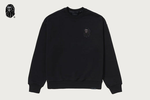BAPE BLACK SW MID-PT CREWNECK SWEATSHIRT