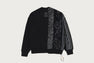BAPE BLACK HYBRID CREWNECK SWEATSHIRT