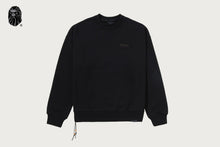 BAPE BLACK PAISLEY EMB CREWNECK SWEATSHIRT