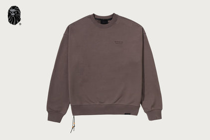 BAPE BLACK PAISLEY EMB CREWNECK SWEATSHIRT