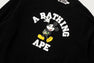 【 BAPE X DISNEY 】MICKEY MOUSE COLLEGE RELAXED FIT CREWNECK
