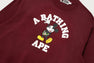 【 BAPE X DISNEY 】MICKEY MOUSE COLLEGE RELAXED FIT CREWNECK