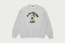 【 BAPE X DISNEY 】MICKEY MOUSE COLLEGE RELAXED FIT CREWNECK
