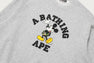 【 BAPE X DISNEY 】MICKEY MOUSE COLLEGE RELAXED FIT CREWNECK