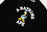 【 BAPE X DISNEY 】DONALD DUCK COLLEGE RELAXED FIT CREWNECK