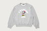 【 BAPE X DISNEY 】MINNIE MOUSE COLLEGE CREWNECK SWEATSHIRT