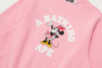 【 BAPE X DISNEY 】MINNIE MOUSE COLLEGE CREWNECK SWEATSHIRT