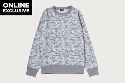 BAPE CARD CAMO COLLEGE ONE POINT SWEATSHIRT BAPEC