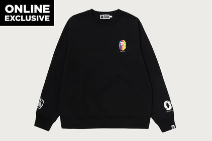 BAPE ONLINE PATCH PRINT SWEATSHIRT BAPEC