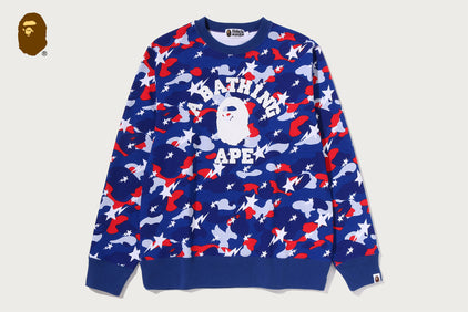 STA STRIKE CAMO COLLEGE CREWNECK SWEATSHIRT