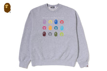HEAVY WASHED MULTI MILO LOGO RELAXED FIT CREWNECK SWEATSHIRT