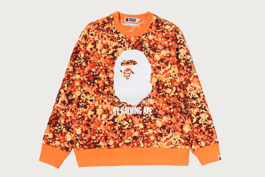 SPLASH CAMO BY BATHING APE CREWNECK SWEATSHIRT