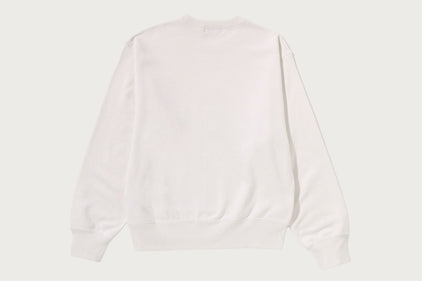 COLLEGE FUR PATCH CREWNECK SWEATSHIRT