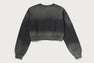 GARMENT DYE ONE POINT CROPPED CREWNECK SWEATSHIRT